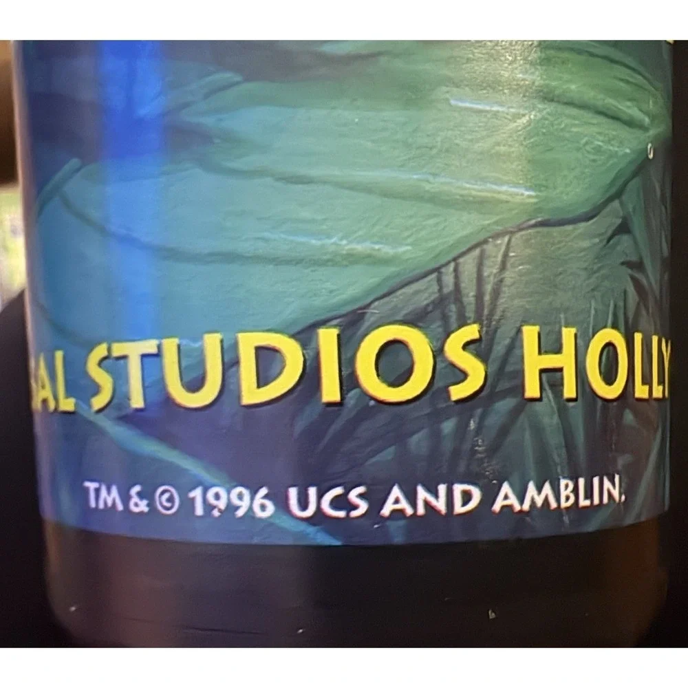 1996 Jurassic Park‎ T-Rex Souvenir Cup Straw Universal Studios Hollywood